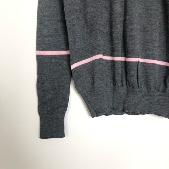 Salvatore Ferragamo grey pullover with stripes - Picture 2 of 4
